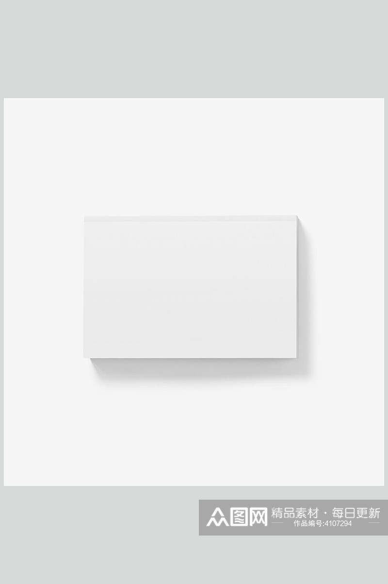 立体方形阴影白色背景墙白膜贴图样机素材