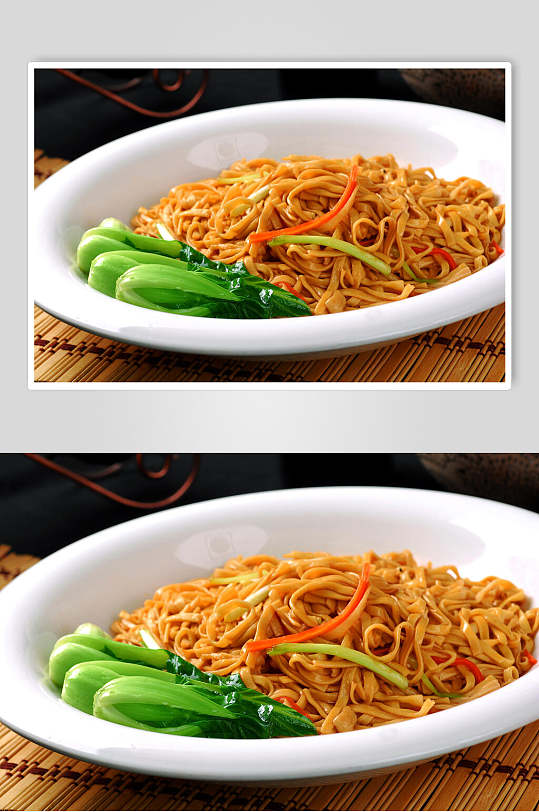 主食鲍汁烩伊面图片