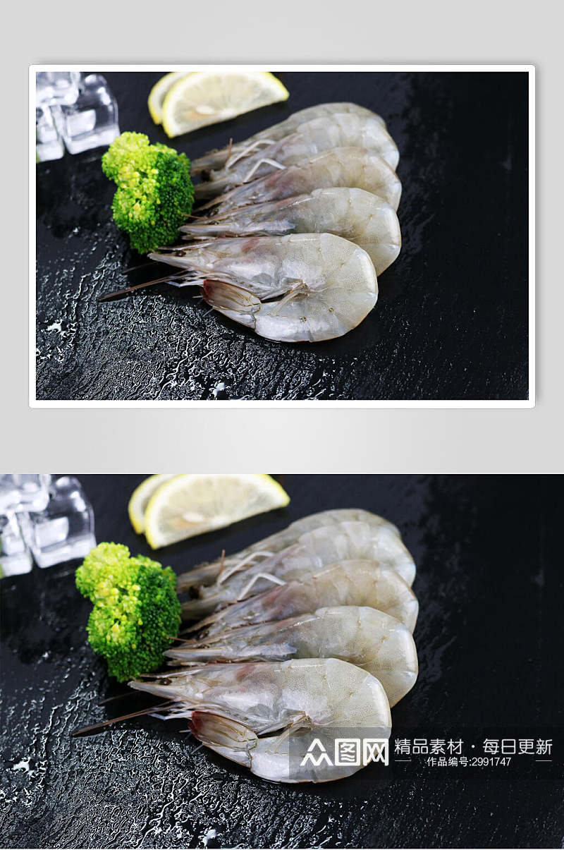 招牌基围虾餐饮食物摄影图素材