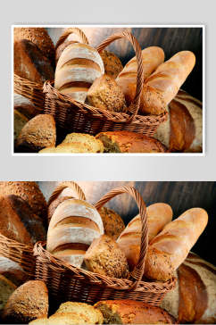 早餐全麦面包食物高清图片
