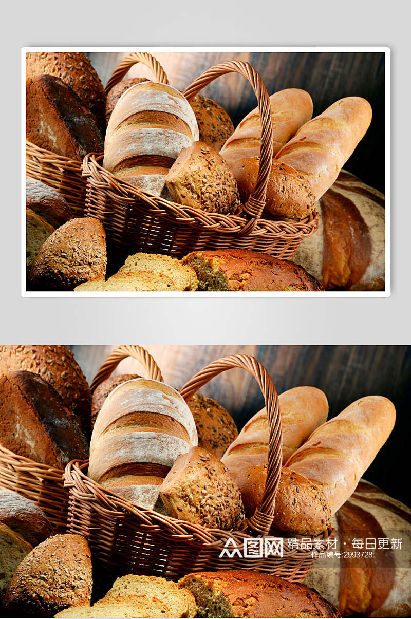 早餐全麦面包食物高清图片素材