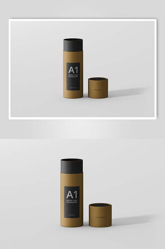 简约笔芯别致圆筒样机