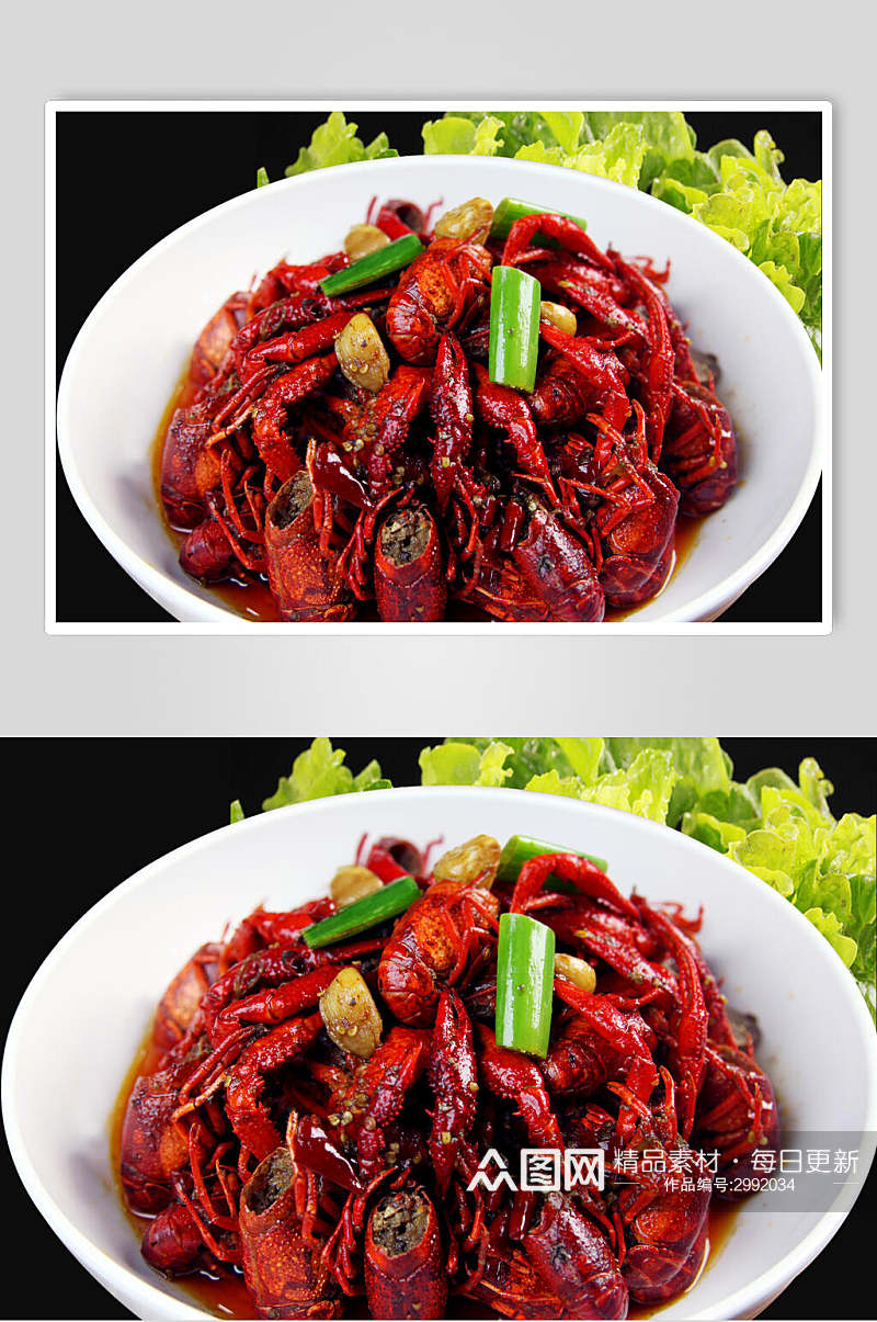 湘菜小龙虾海鲜餐饮高清图片素材