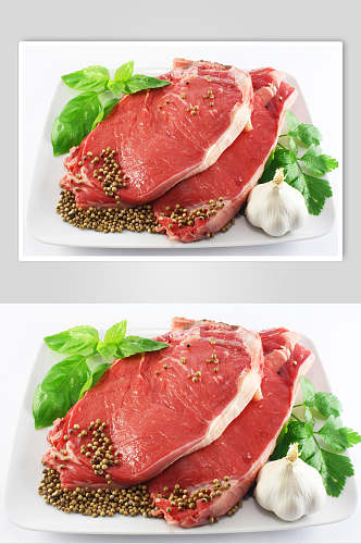 黑椒猪肉肉类食品摄影图