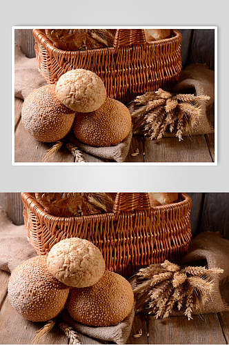 鲜香食品全麦面包食物摄影图片