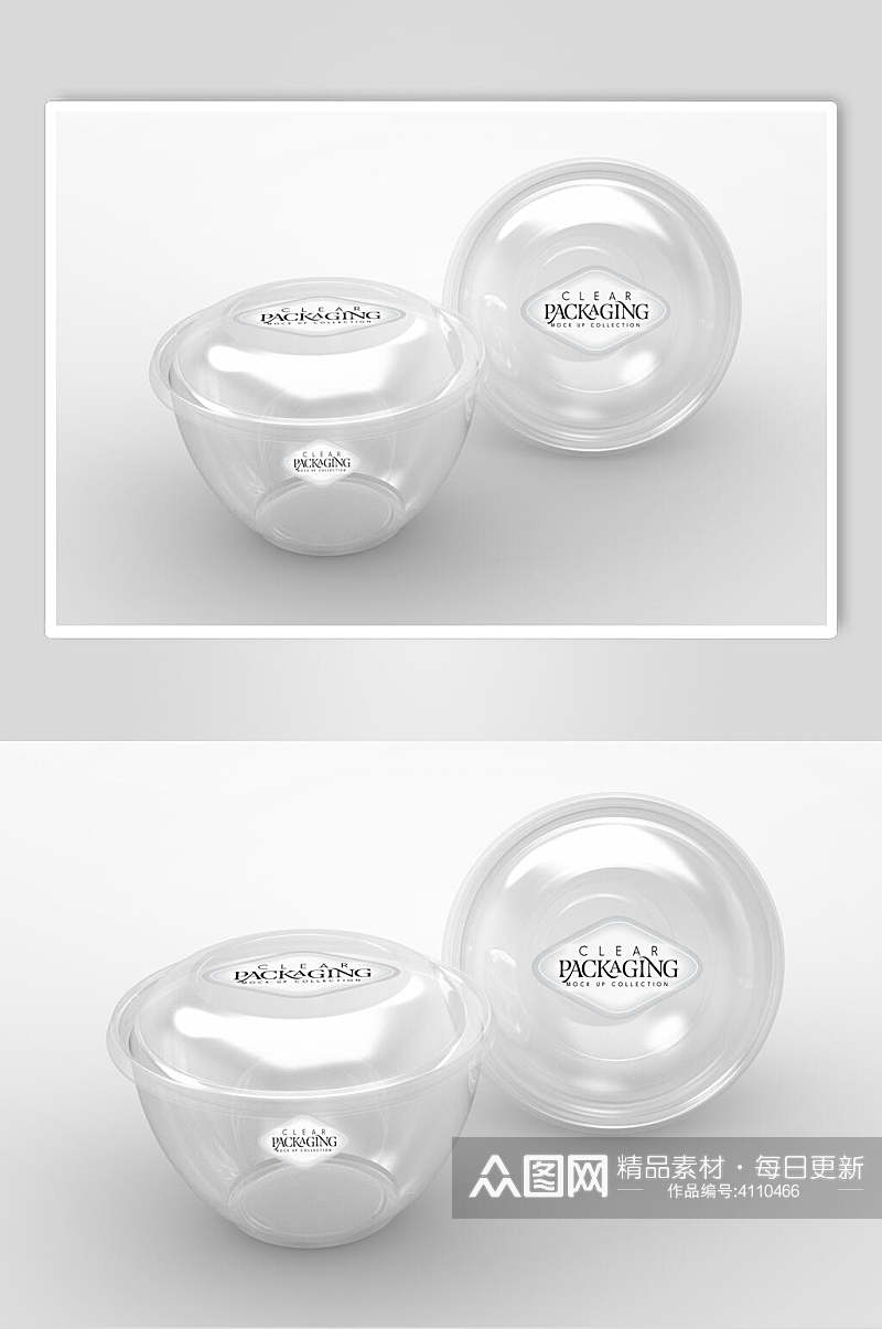 透明反光创意大气食物塑料包装样机素材