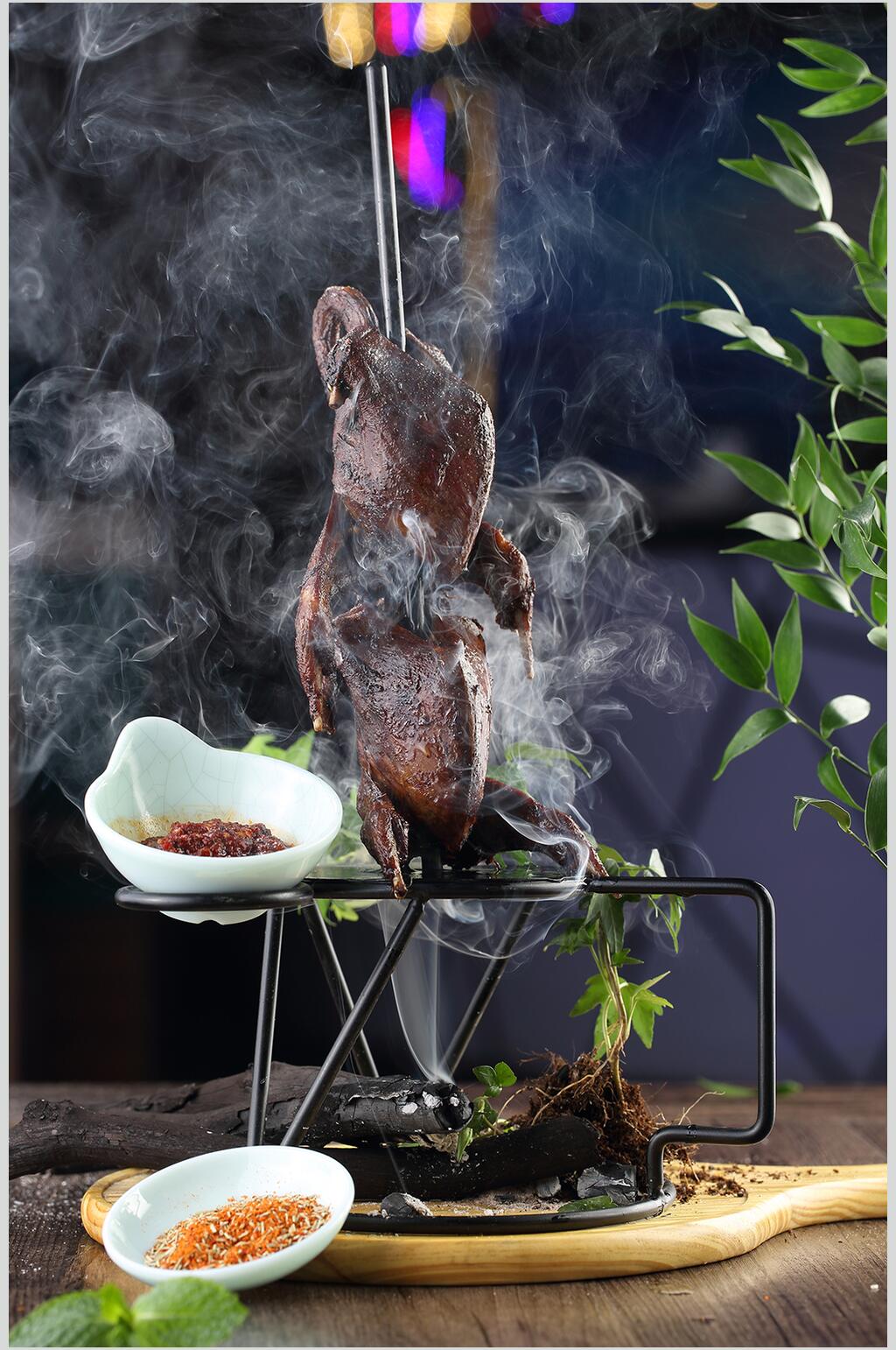 新鲜美味烧鸽子图片素材