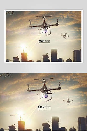 创意无人机主题场景智能科技海报素材