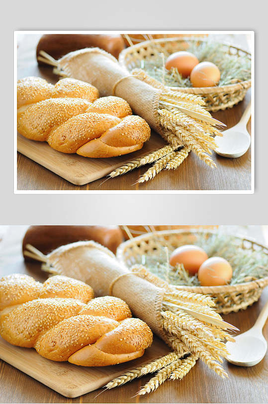 精品全麦面包食物摄影图片