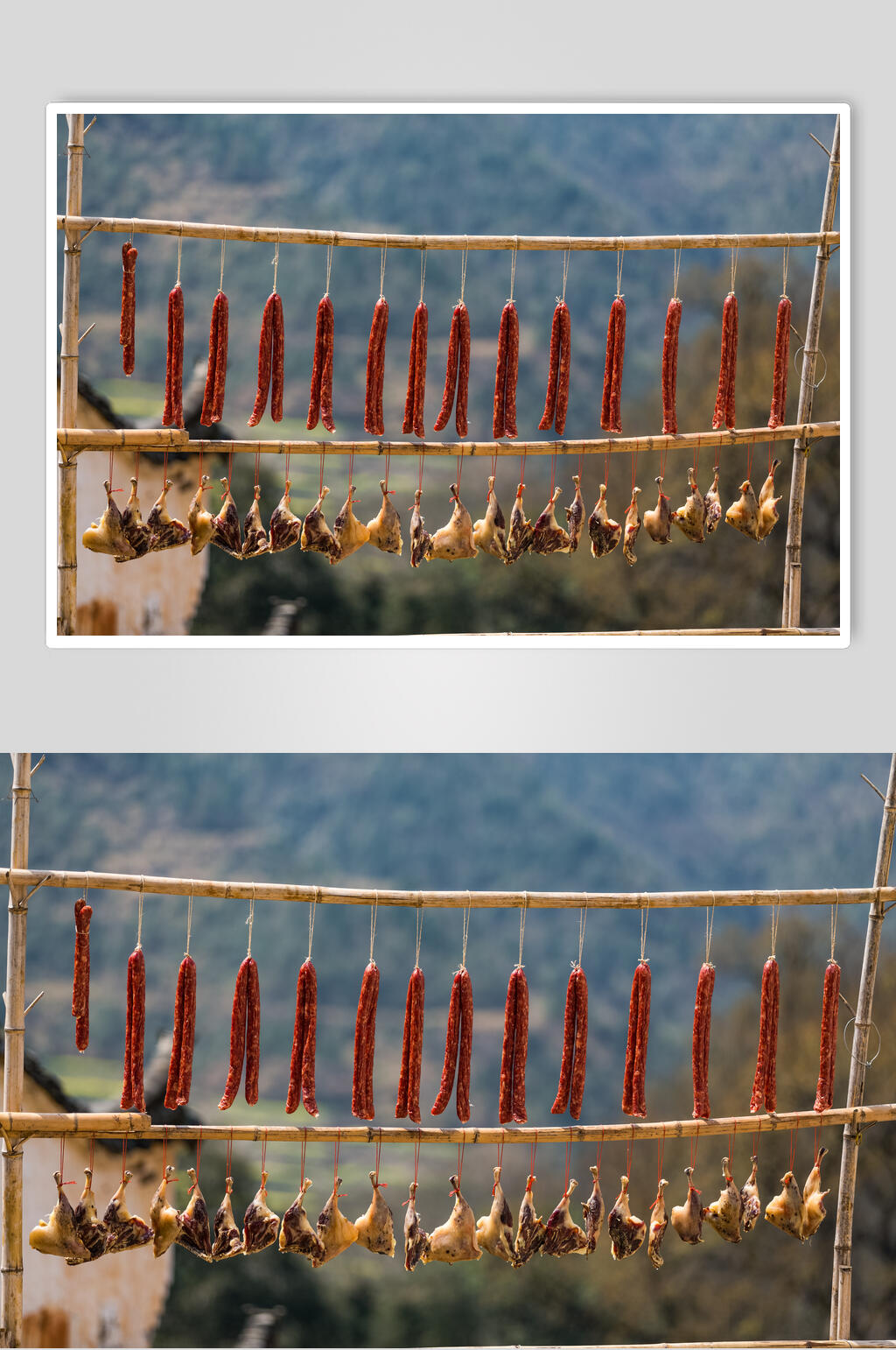 腊肉古镇婺源油菜花图片素材