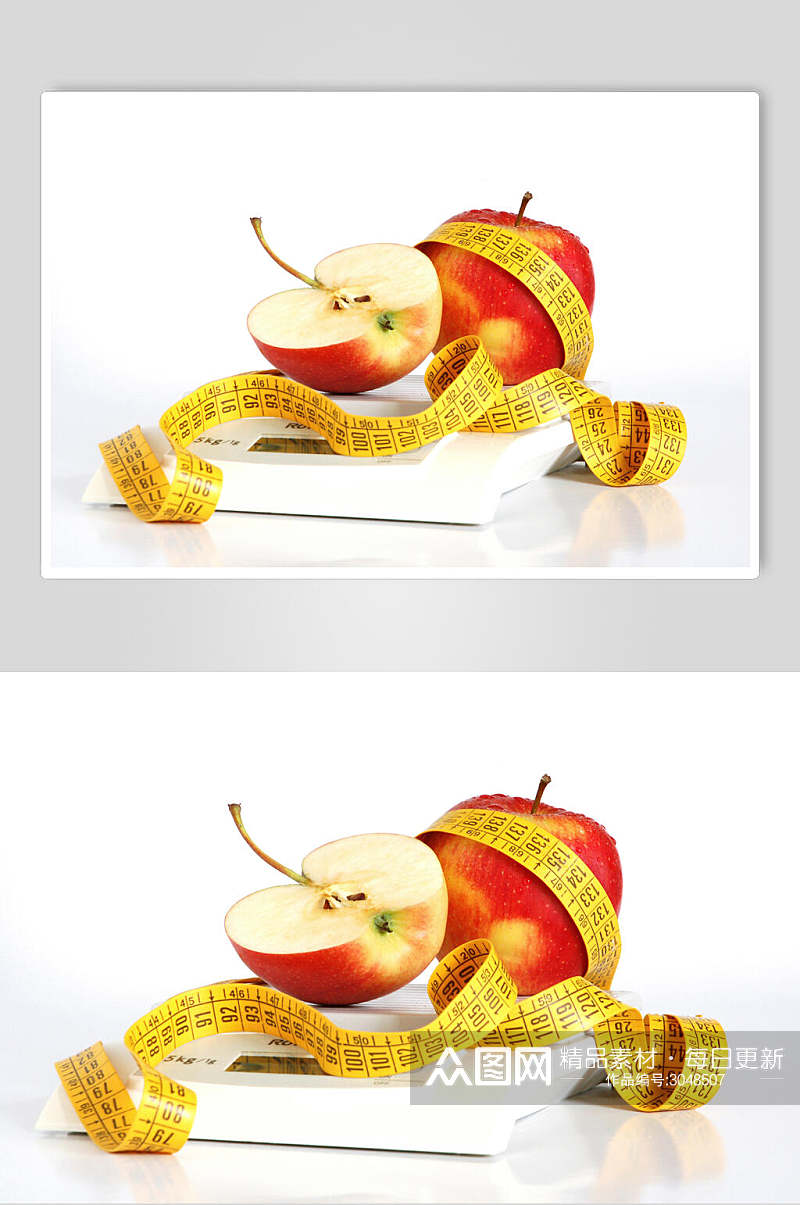 清新创意苹果美食高清图片素材