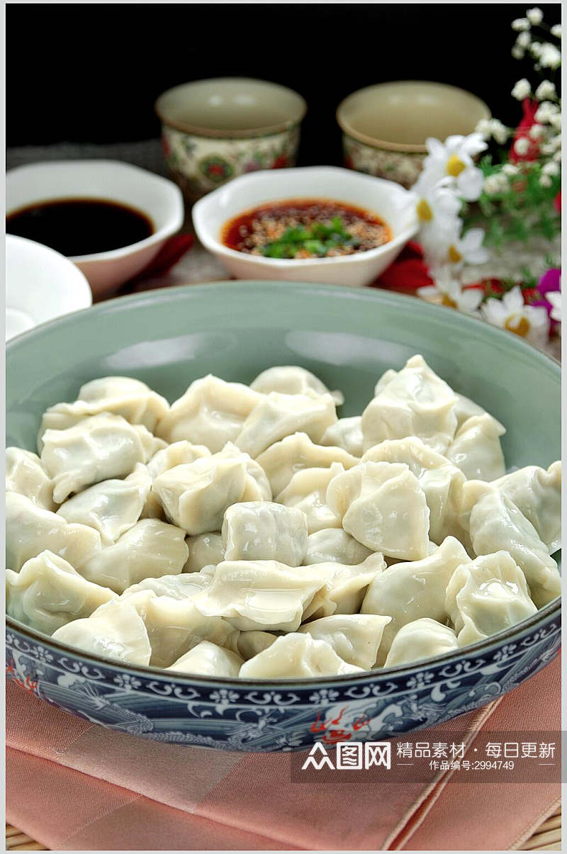 新鲜北方水饺图片素材