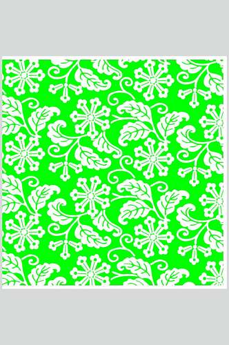 绿色古典传统花纹矢量素材