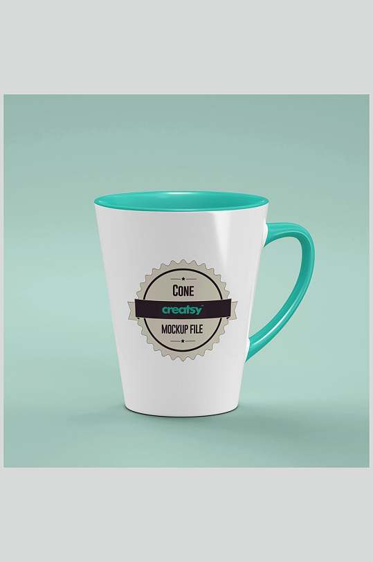 简约时尚设计定制陶瓷杯样机