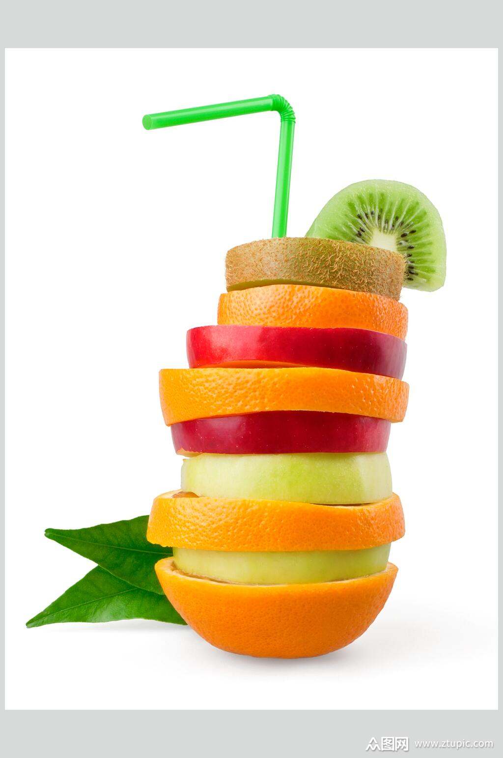 创意美味果汁饮料摄影图素材