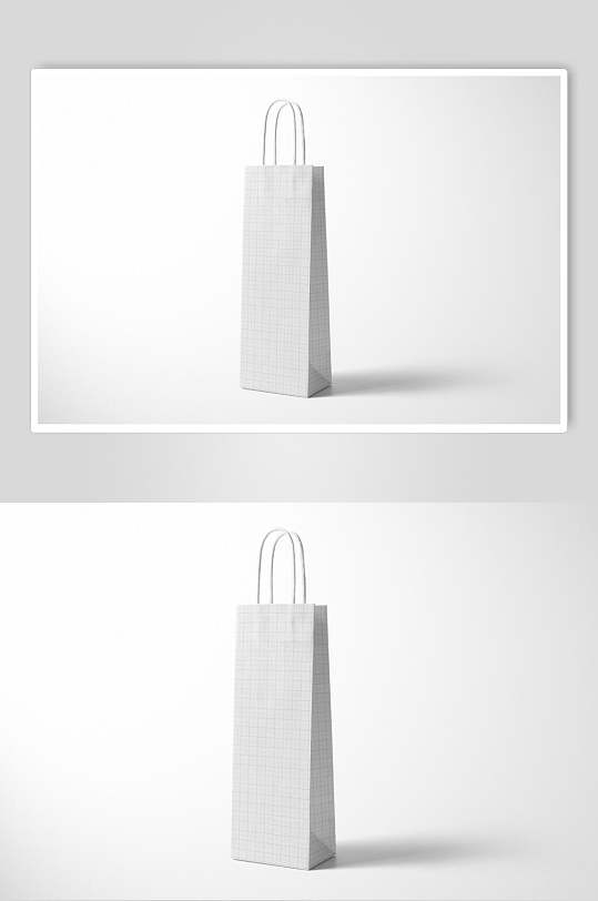 竖版手提袋购物袋样机