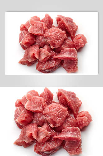 新鲜肉片猪肉肉类食品图片