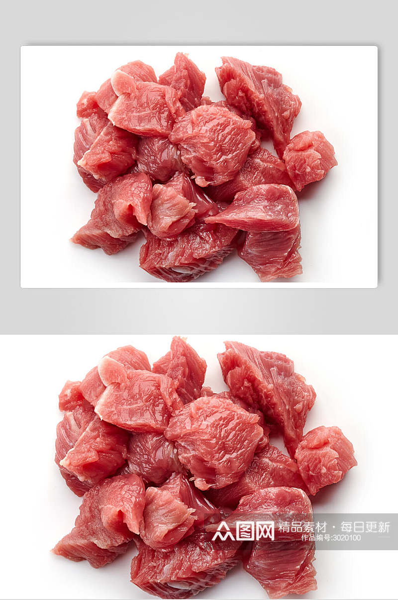 新鲜肉片猪肉肉类食品图片素材
