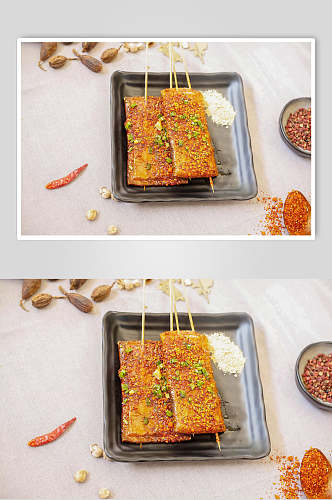 火锅菜品豆腐干图片