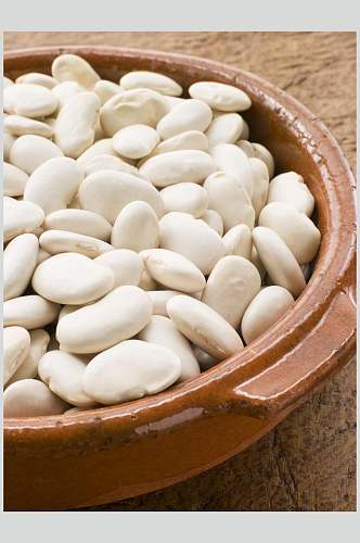 白色小吃豆类粮食摄影图