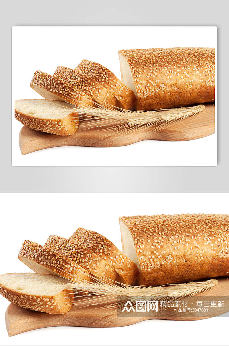 飘香美味全麦面包食品图片素材