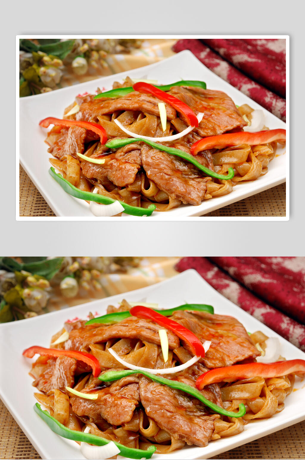 招牌牛肉河粉图片素材