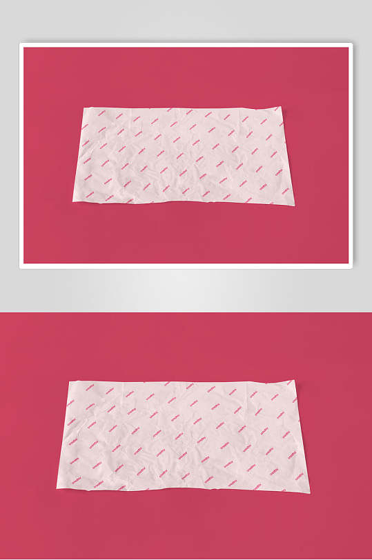 条纹浅粉白色背景墙布垫子盒子样机