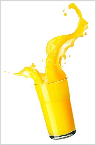 创意橙汁食物果汁饮料摄影图