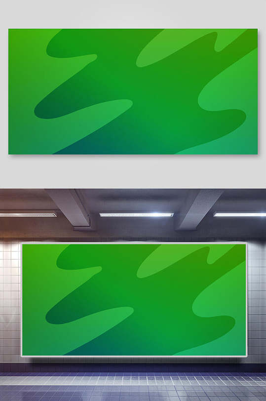 蓝绿色清新创意高端渐变色彩背景