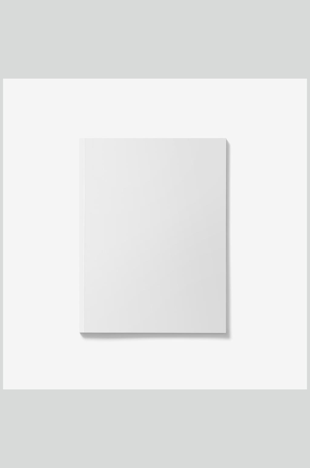 简约白色阴影方形杂志画册展示样机素材
