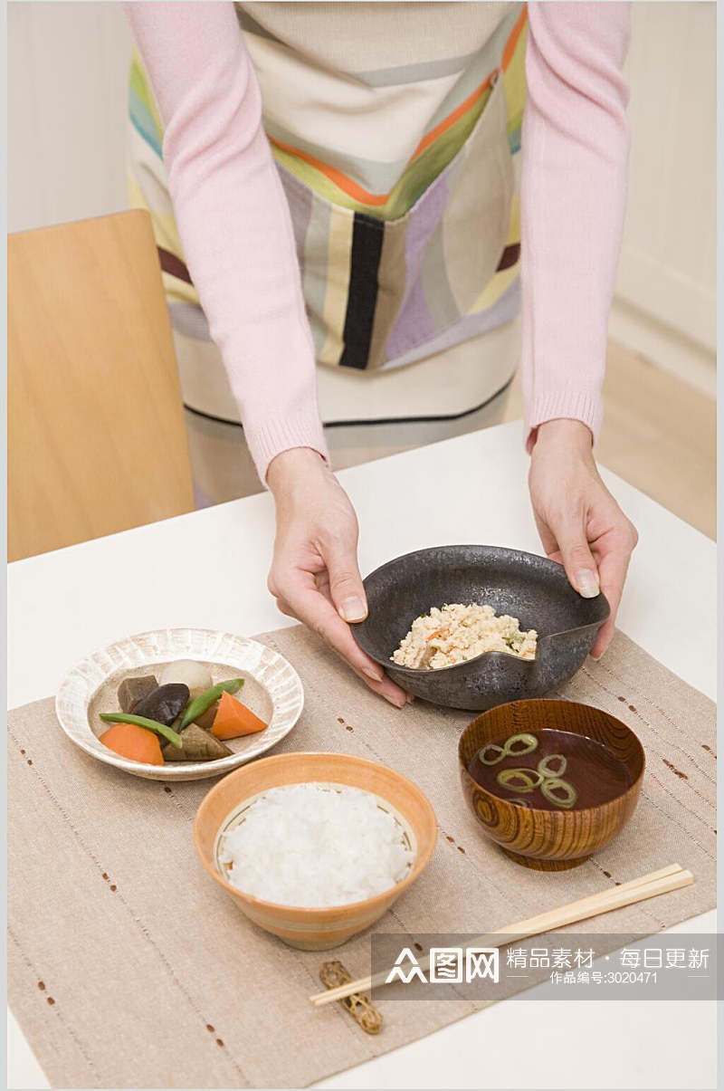 米饭制作美食图片素材