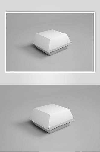 简约盒子创意大气白色食品包装样机