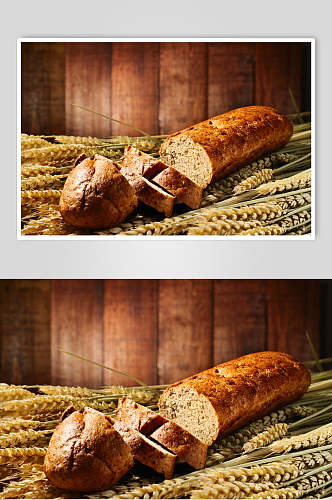麦香全麦面包食品高清图片