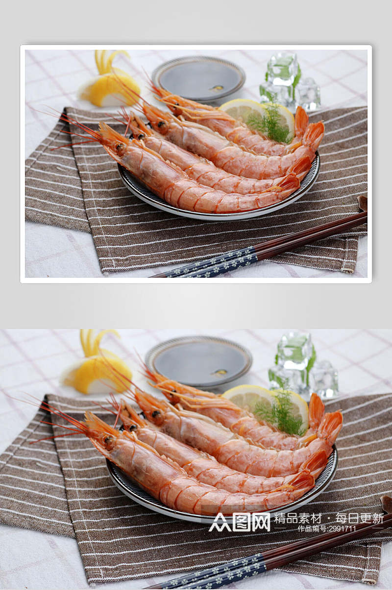 精品食品基围虾摄影图素材