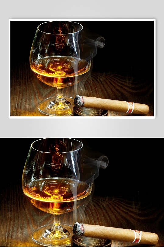 公司香烟红酒鸡尾酒摄影图