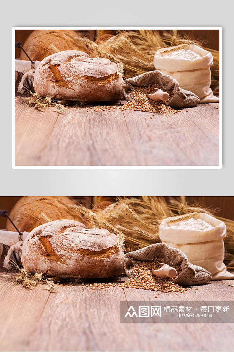 全麦面包食品图片素材