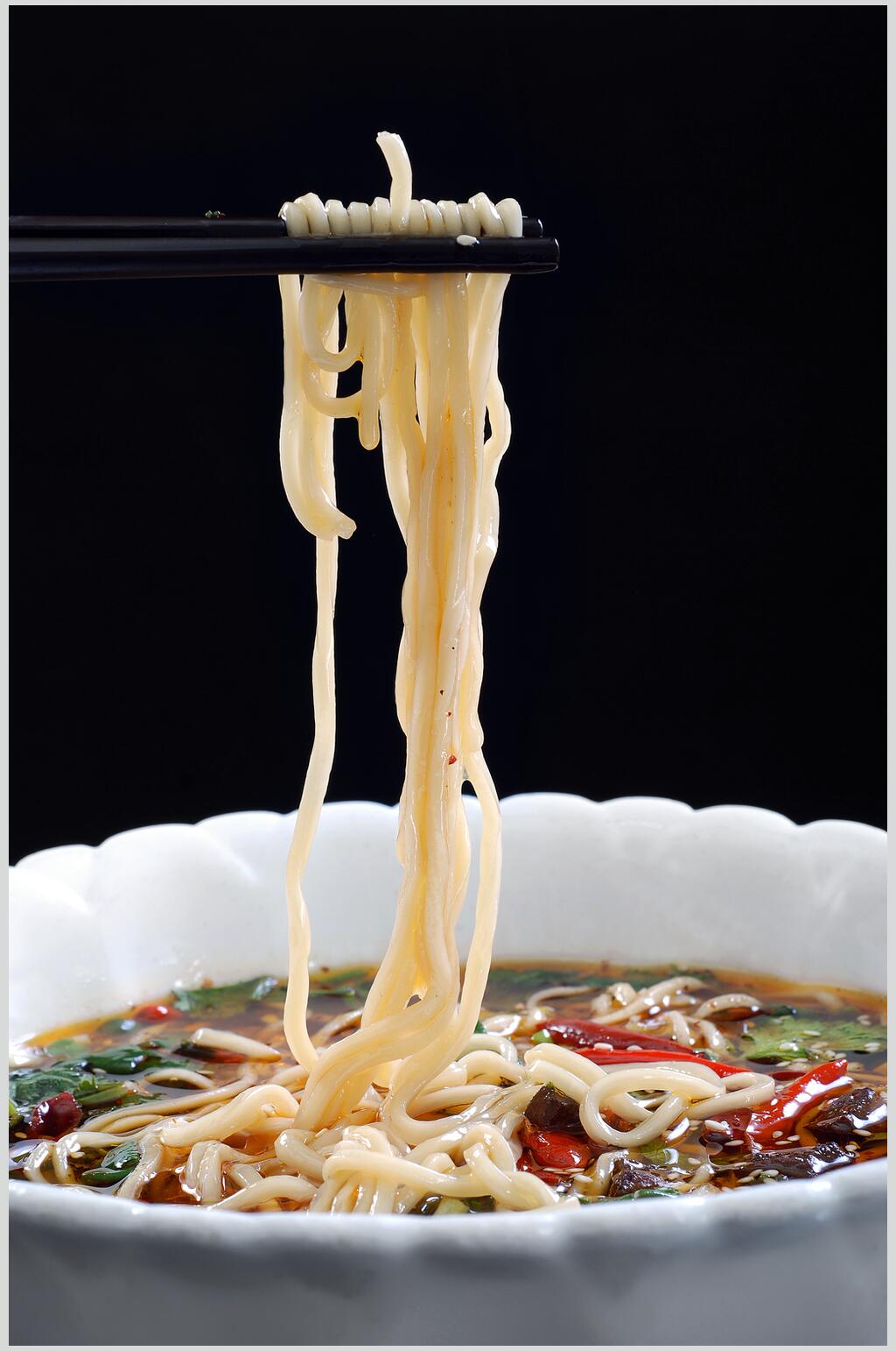 主食酸汤面美食图片素材
