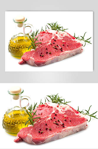 香油黑椒猪肉肉类食品摄影图