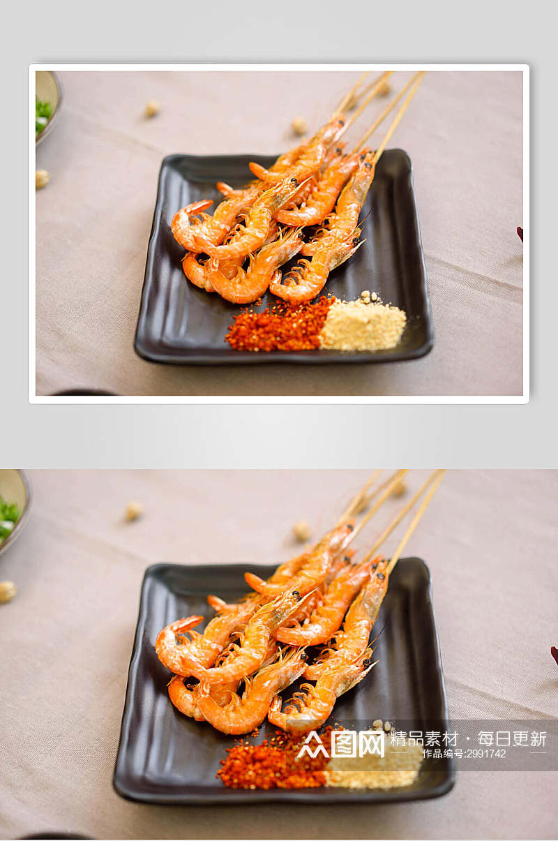 香辣基围虾餐饮食物图片素材