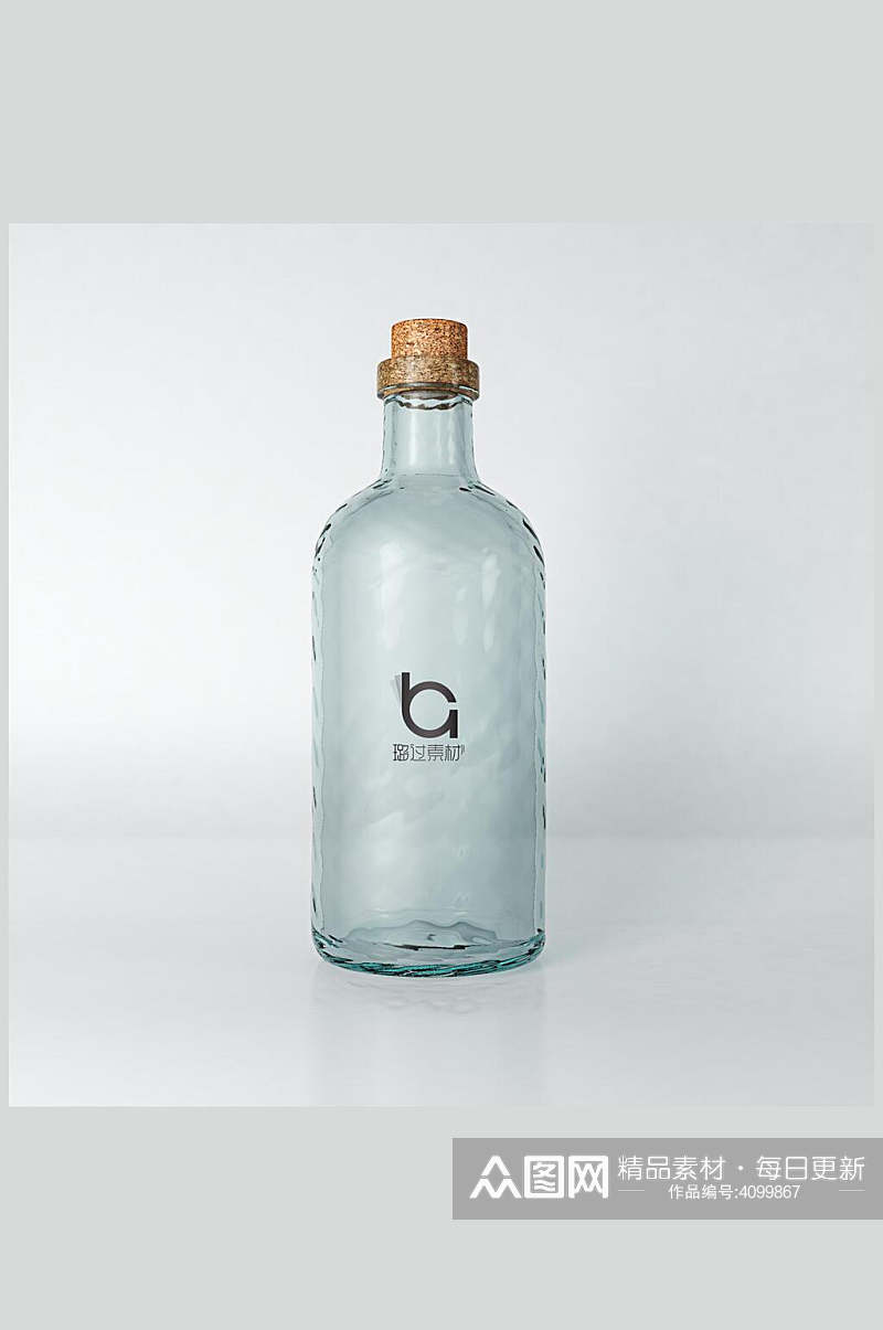 个性创意设计玻璃瓶果汁汽水瓶样机素材
