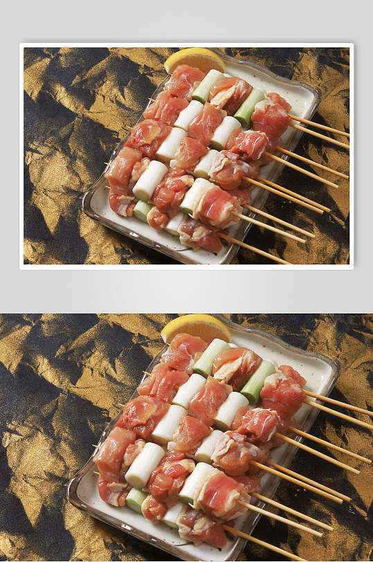 韩式烧烤烤肉串图片