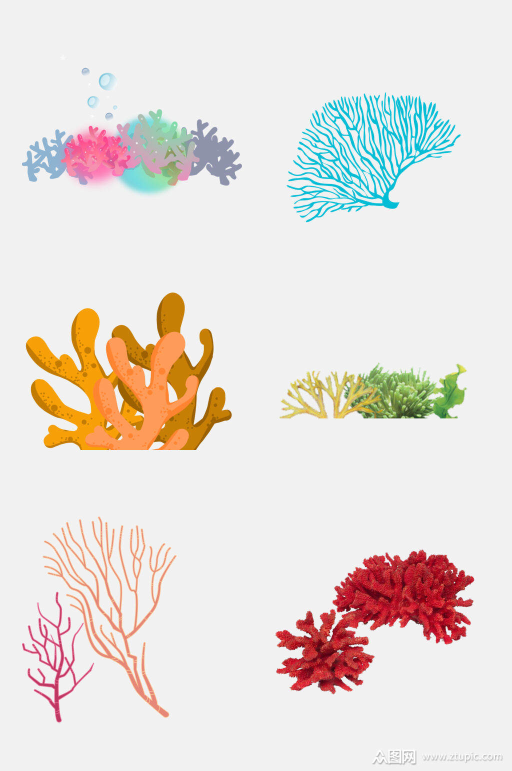 大气珊瑚免抠素材素材