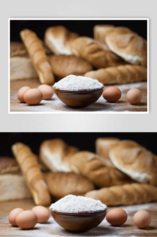 食材全麦面包图片