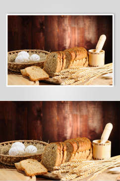 早餐全麦面包食品高清图片