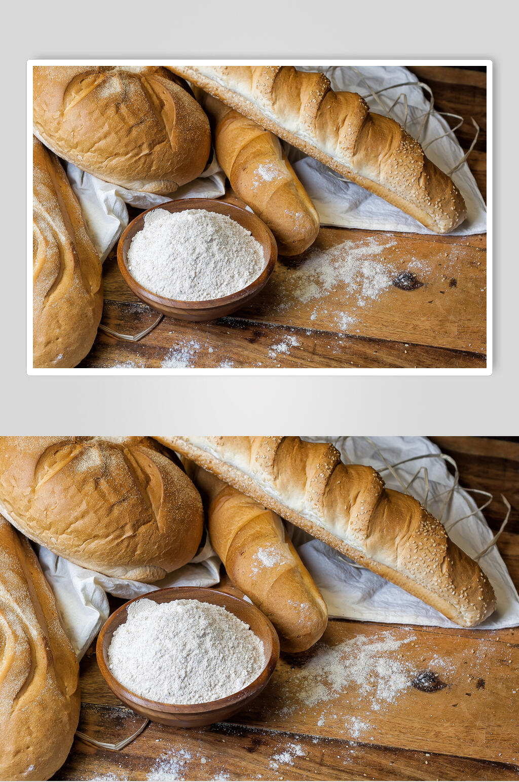 面粉全麦面包食物图片