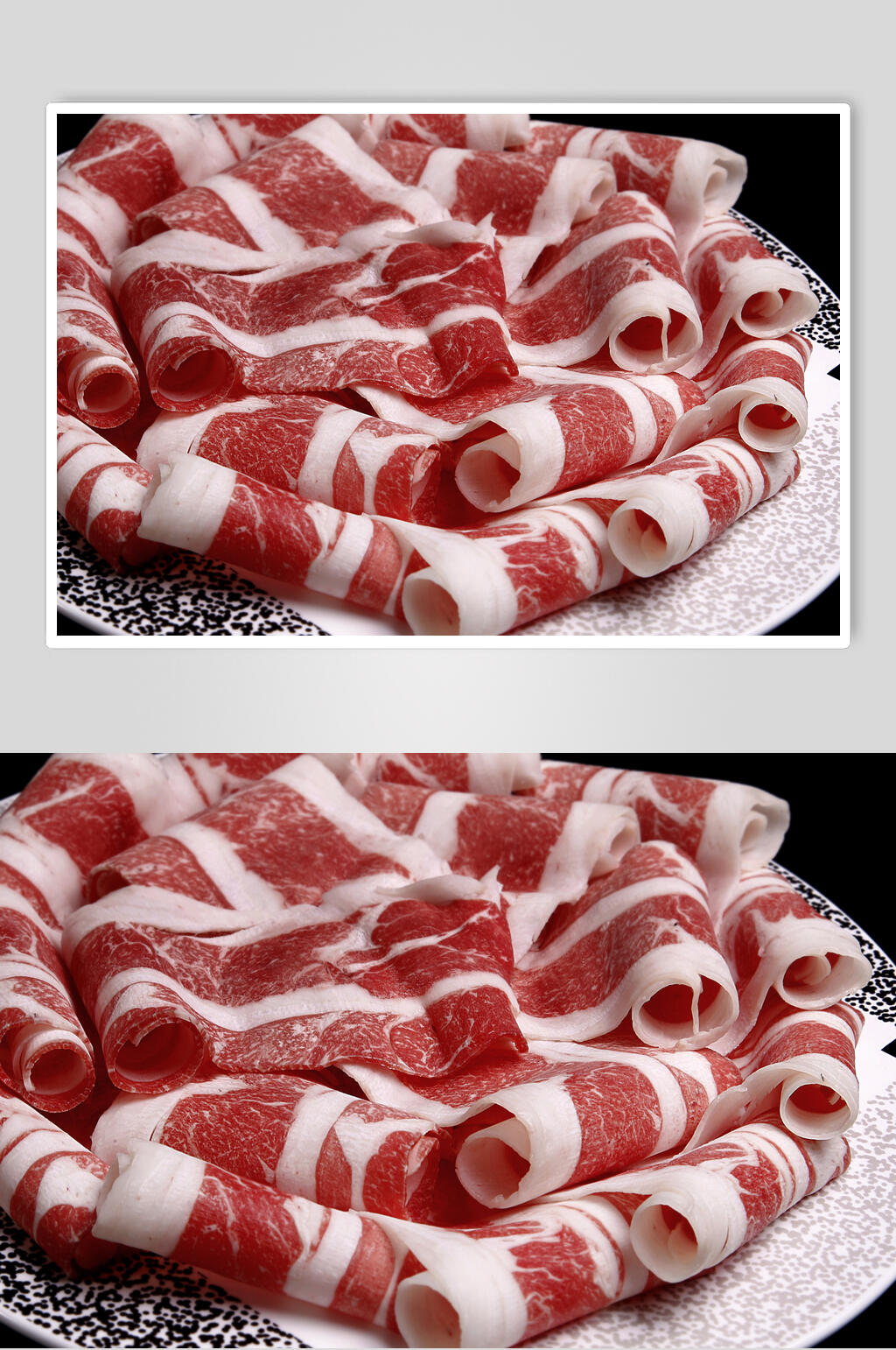 雪龙火锅肉摄影图素材