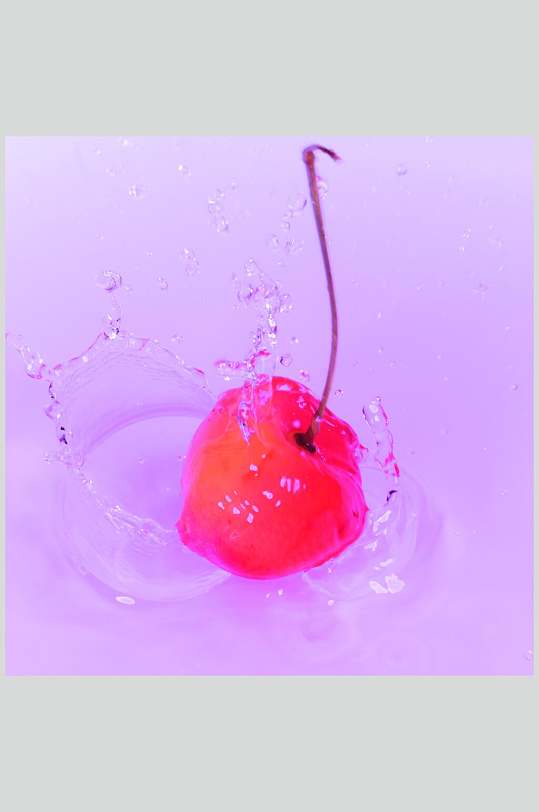 樱桃食品果汁饮料摄影图