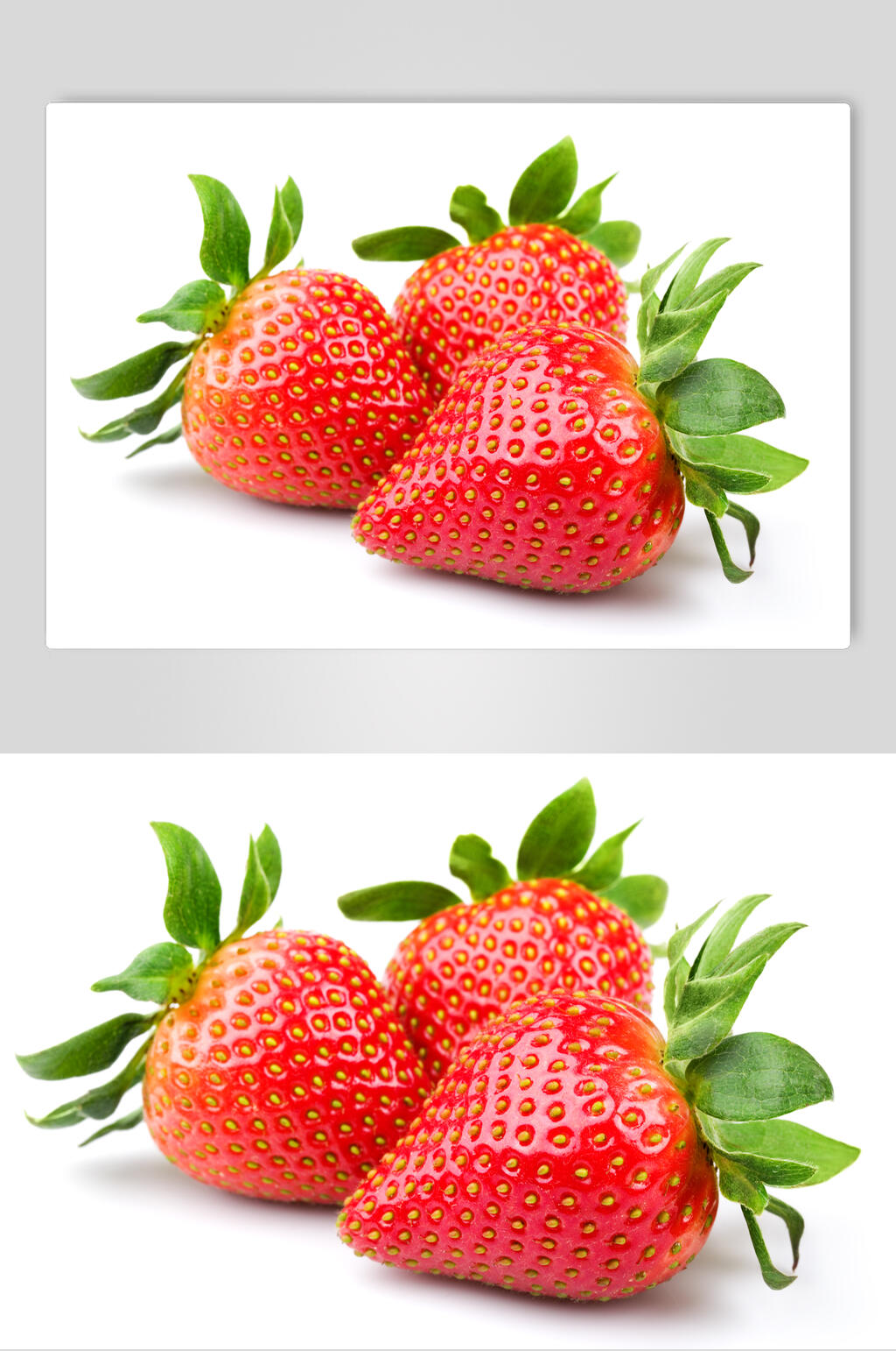 美味新鲜草莓蔬菜水果图片素材