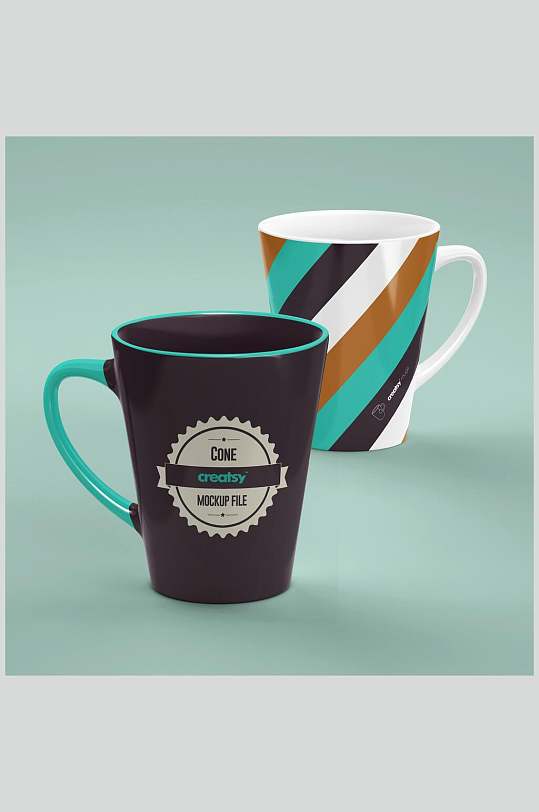 简约时尚设计定制陶瓷杯样机