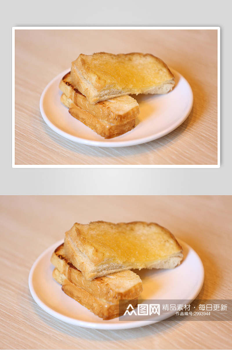 岩烧烘焙面包食品高清图片素材